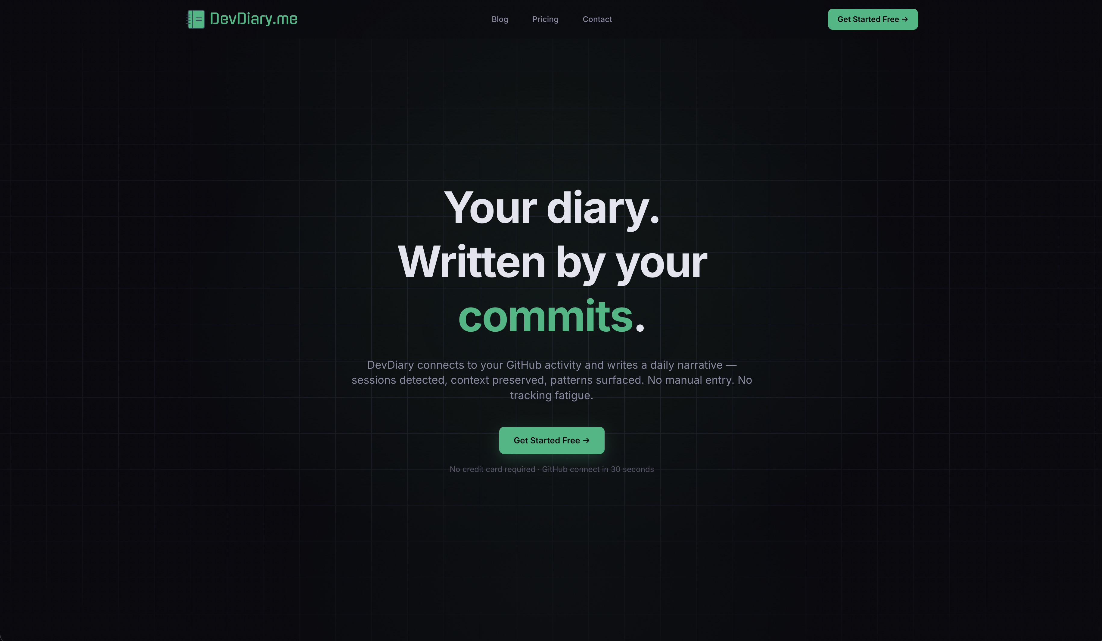 DevDiary homepage
